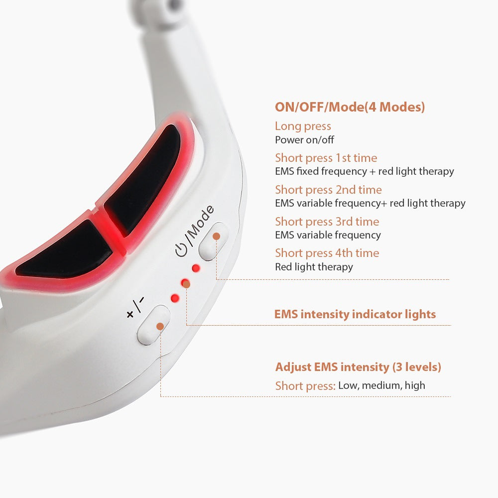Bright Eye Lift™ – EMS & Red Light Therapy Eye Massager for Dark Circles, Puffiness & Eye Fatigue